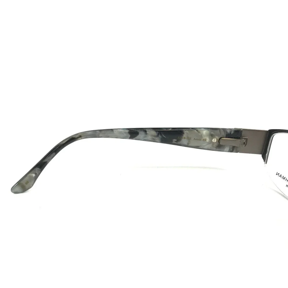 Dana Buchman Eyeglasses Frames Arisia BK Black Rectangle Half Rim 52-18-135